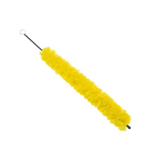 Flute cleaning brush made of cotton, portable cleaning brush for flute, effective inner cleaning, spacesaving and for thorough care.