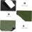 Clipboard folder with cover, foldable writing board for office, conferences, and document organization, lightweight, portable, and versatile. 3