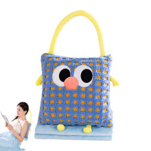 Travel Blanket Pillow Set Blue Air Conditioning Pillow Thickened Pillow Convert Pillow To Pillow