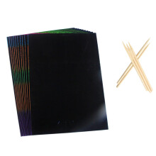 Scratch art Scratch notes Paper for drawing Stencils for painting DIY scratch cards