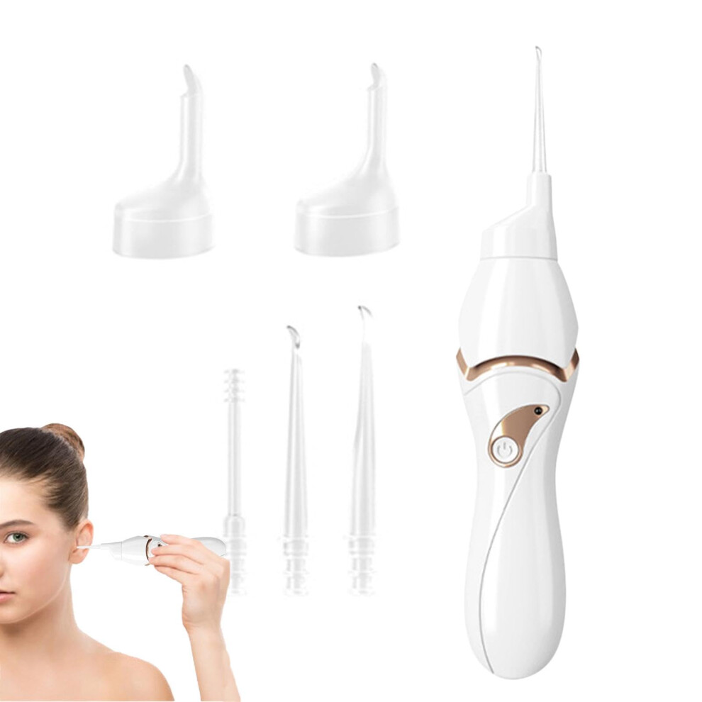 White Led Ear Wax Removal Kit Ear Cleaner Led Ear Pick Wax Remover For Kids Electric Ear Scoop