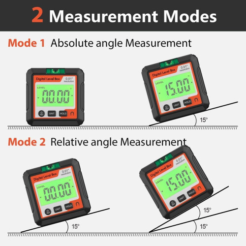 Digital Protractor Inclinometer Level Angle Meter 90 Degree Digital Display Adjustable Precision Measurement Tool 2