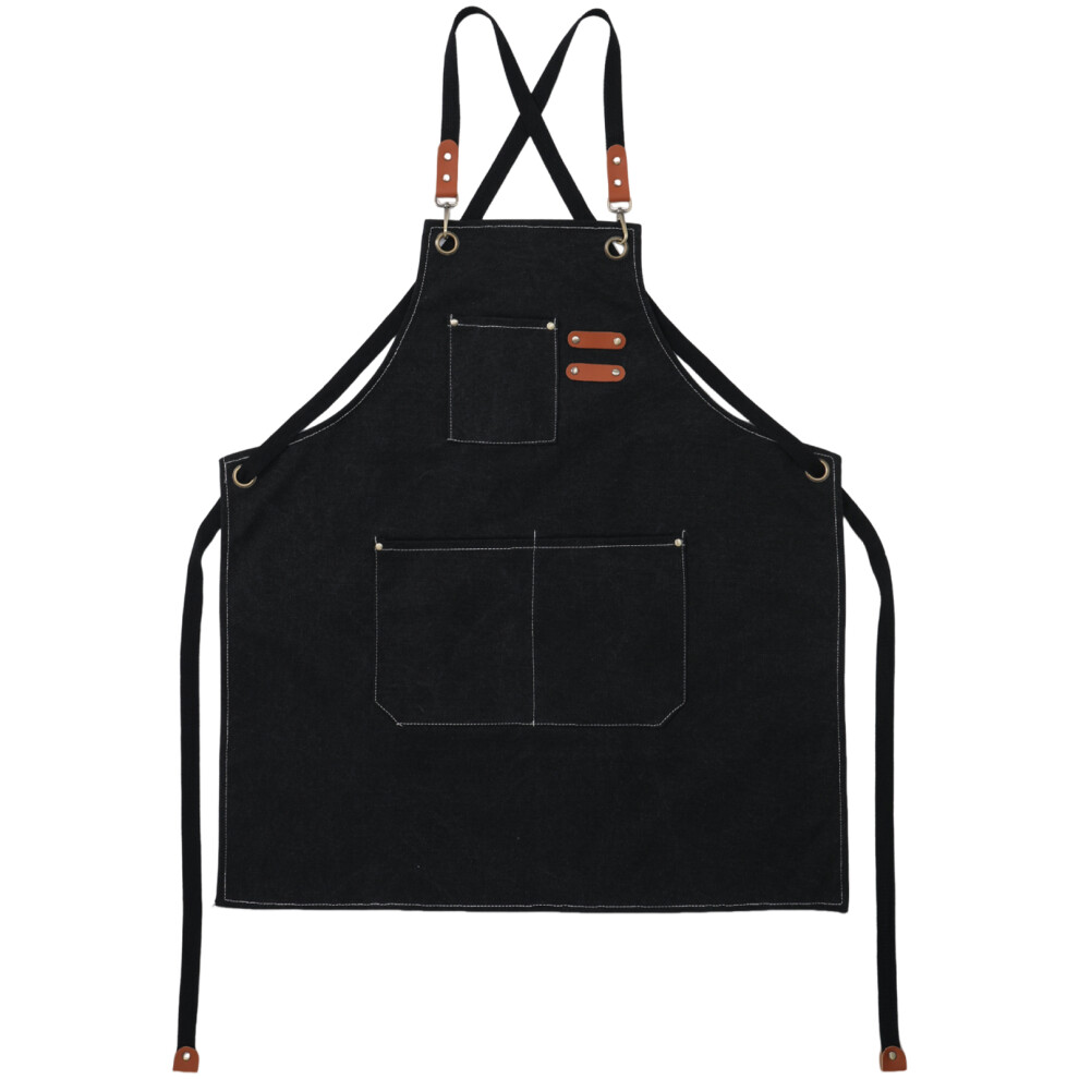 Multipurpose Apron Water Resistant Thickened Work Apron-Black 7696001497784