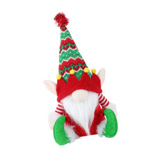 Plush Santa Gnomes Sitting Figurine Dolls-Elf sitting pose