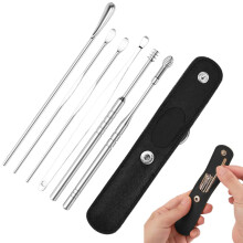 Ear Cleaner – Earwax Removal Kit Made of Stainless Steel 6 – Earwax Remover Set for Kids and Adults