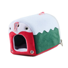Lovely Plush Green Parrots Cave Small Pet Warm-Christmas model