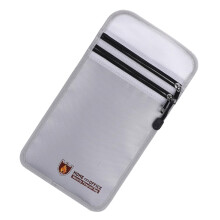 Fireproof Zippered Silver Briefcase File Holder