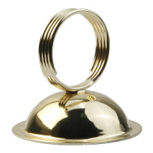 Pack of 12 Metal Table Sign Holders-gold Hemisphere base 1