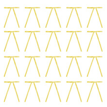Pack of 20 Velvets Ribbon Bowknot for Yuletide-golden