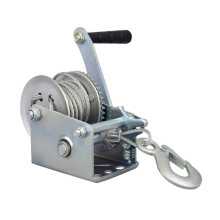 Hand Winch 600-3000 Pounds Manual Winch with Wire Rope for Traction and Hoisting, 3000lb Capacity, Heavy-Duty Design
