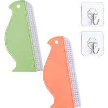 Flexible Dish Scrapers for Easy Clean, Multi-Purpose Smoothing Tool & Durable Material, Perfect Size Silicone Scraper for Shower Bathroom Window M