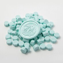 Creative Wedding Invitations, Octagon Shape Smooth Surface Wax Sealing Beads for Retro Metallic Color Gifts