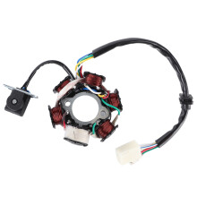 Bobina statore magnete anticorrosione ad alta durezza per scooter, ciclomotori e mini moto GY6 50cc, 70cc, 90cc, 110cc, 125cc. Facile installazione,