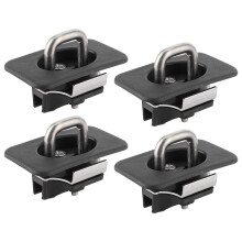 Anclajes retráctiles para la caja de la camioneta, anclajes de amarre de primera calidad con diseño de ajuste al ras, sistema de sujeción de carga