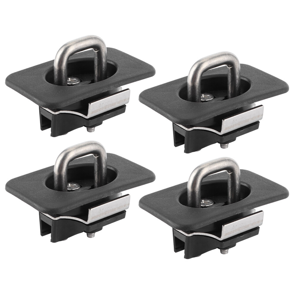 Flush Mount Tie Down Anchors For Truck, Reliable Performance Retractable Cargo Hooks With 1000Lb Cap, Snap-Up Snap-Down Anchors For Ford F150 1998-14 9190834508085