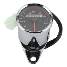 12V Universal Speedometer Odometer with Backlight for Motorcycles, 0-160 km/h