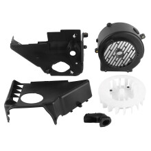 Kjøleviftedeksel for GY6 150Cc, plastmateriale av høy kvalitet sikrer holdbarhet og korrosjonsbestandighet for ATV, Gokart, Moped, Scooter
