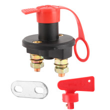 Interruttore di disconnessione batteria impermeabile per sistemi 12V/24V, dispositivo di interruzione alimentazione isolato con chiave antifurto,