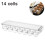 Egg Storage: Stackable Refrigerator Organizer With Clear Cover, Built-In Handle For Easy Access, Durable Bpa-Free Plastic 1