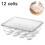 Fridge Egg Organizer, Rolling Egg Container With A Built-In Handle For Quick Access And Stacking, Clear High-Quality Plastic Not Microwave Safe 1