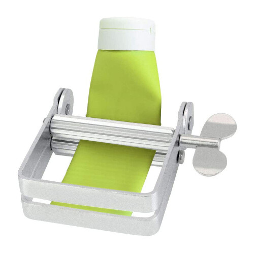 Multifunctional Roller Squeezer,Aluminum Alloy Easy To Use Toothpaste Dispenser Tool For Efficient Squeezing And Waste Reduction,10.5 * 8.5Cm 1