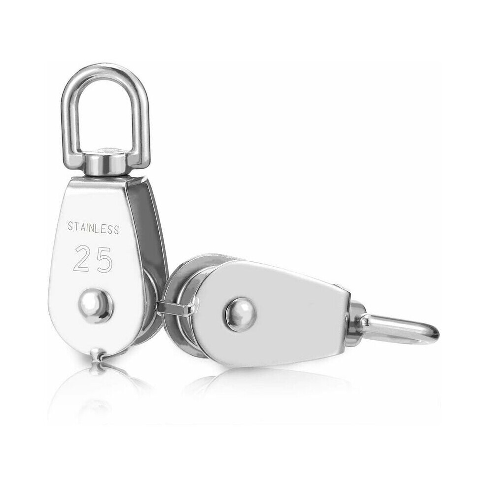 Versatile Pulley System For Indoor Outdoor Lifting, Stainless Steel Pulley Smooth Roller Ensures Effortless Rope Traverse And Heavy Duty Performance 9128293335379