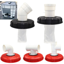 Ton Barrel Cover, Premium Material Acid and Alkali Resistant Reusable DN150 165mm Tote Lid with Built In Filter Bag, for Food Industry