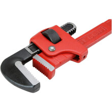 Heavy-Duty Adjustable Pipe Wrench For Professional Use, Heat Treated Steel Floating Hook Jaw, Ergonomic I-Beam Handle, Premium Material For Tough