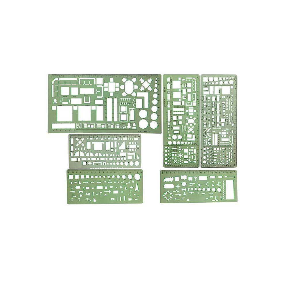 Innovative Architecture Examination Kit, Measuring Templates And Drafting Scale Ruler For Enhanced Accuracy In Building Formwork Stencils, Flexible 9128293646505