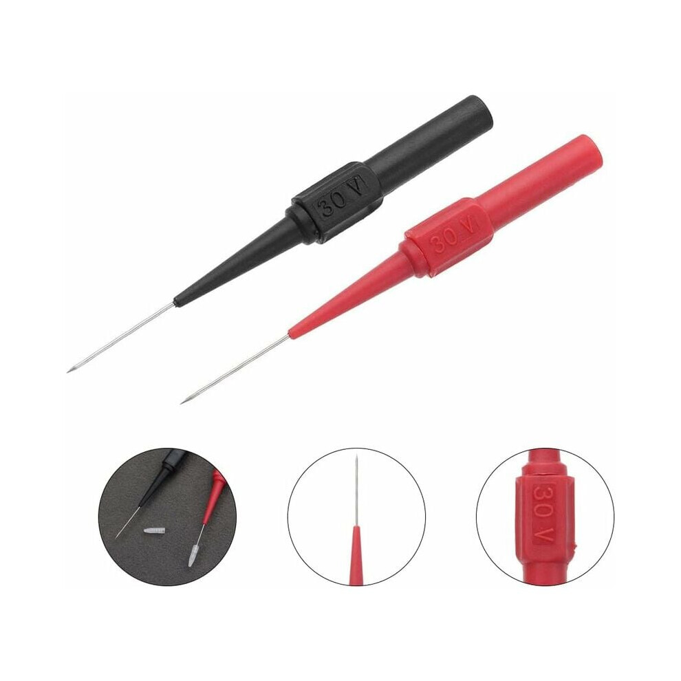 Multimeter Test Probe Pins, Insulation Piercing Pin For Automotive Diagnostic Testing, Non-Destructive Wire Piercing Probe With Banana Socket Plug 9128293335881