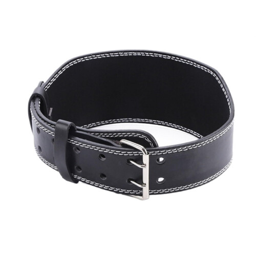 Weight Lifting Belt Size M Black Adjustable Lumbar Back Support For Powerlifting Barbell Training