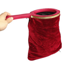 Magic Tricks Wrapping Bag Magician Prop Magic Universal Bag Accessories Red, 28x15cm