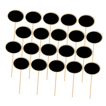20 Pieces Mini Wooden Markers for Garden Flowers Plants Creative Signs for Weddings and for Small Messages