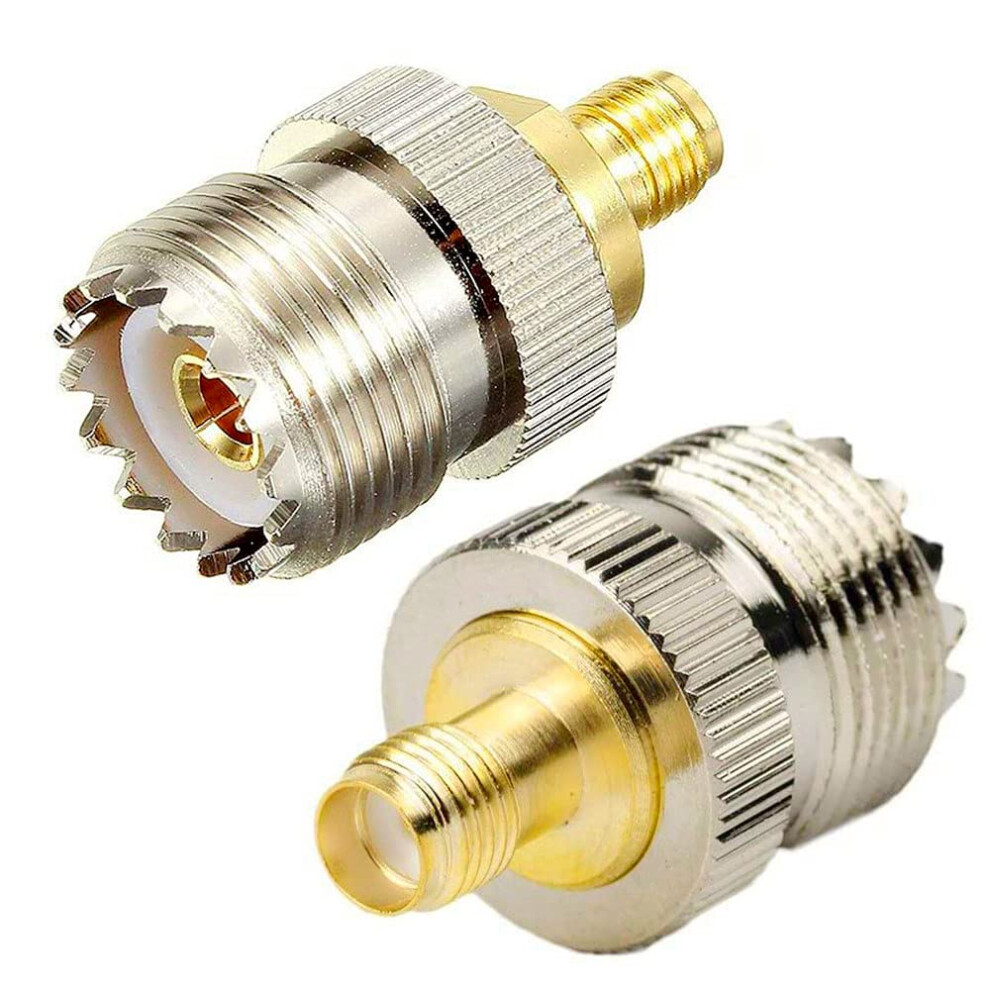 Rf Coaxial Coax Adapter Sma Female To Uhf Female So239 Connector 2 Pack Sma To So239 Coax Connector 9412369092540