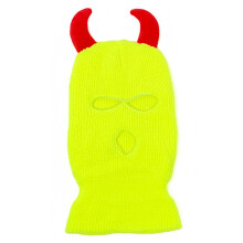 Casquette d'halloween en corne du diable, cagoule-jaune fluo