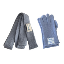 Gants écharpe chauds coupe-vent, foulard de cyclisme-Bleu