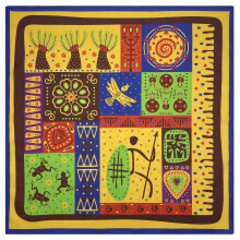 Foulards multifonctionnels, foulard carré de-tribu africaine