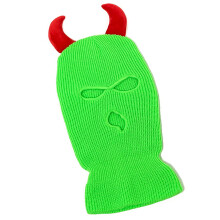 Casquettes de cagoule en corne drĂ´le, bonnets-vert fluo