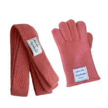 Écharpe et gants costume gants de protection des-Rose foncé