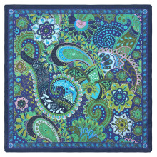 Mouchoir coloré durabilité mouchoir-Cas vert bleu royal