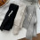 Tenue décontractée écharpe hip hop écharpe styles-Gris 4