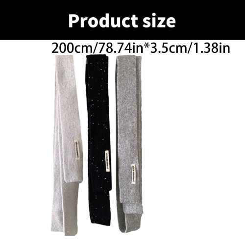 Tenue décontractée écharpe hip hop écharpe styles-Gris 1