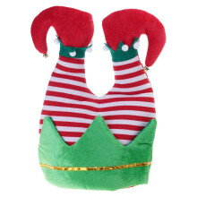 Chapeau d'elfe joyeux avec pompons, bonnet unisexe,-Style trois