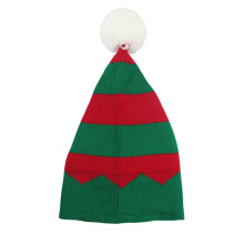 Joli chapeau de père noël, chapeau de-rayures triangulaires