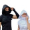 Col châle capuche châle médiéval pour sweats pull capuche-Noir 2