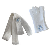 Écharpe et gants costume gants de protection des mains en-Blanc
