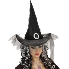 Chapeau de magicien pour femmes, Costume de Cosplay de-Noir