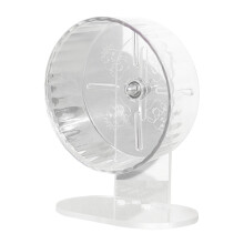 Hamster exercise wheel, transparent spinner, height adjustable, acrylic gerbil toy