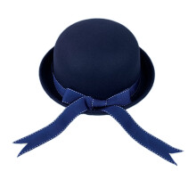 Chapeau élégant pour femmes, chapeau de spectacles-Bleu marine M