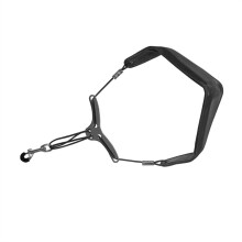 Saxophone Neck Strap,  Leather, Padded, For Alto/Baritone Saxophones with  Pitch, Saxophone Replacement Parts (Color: Black)